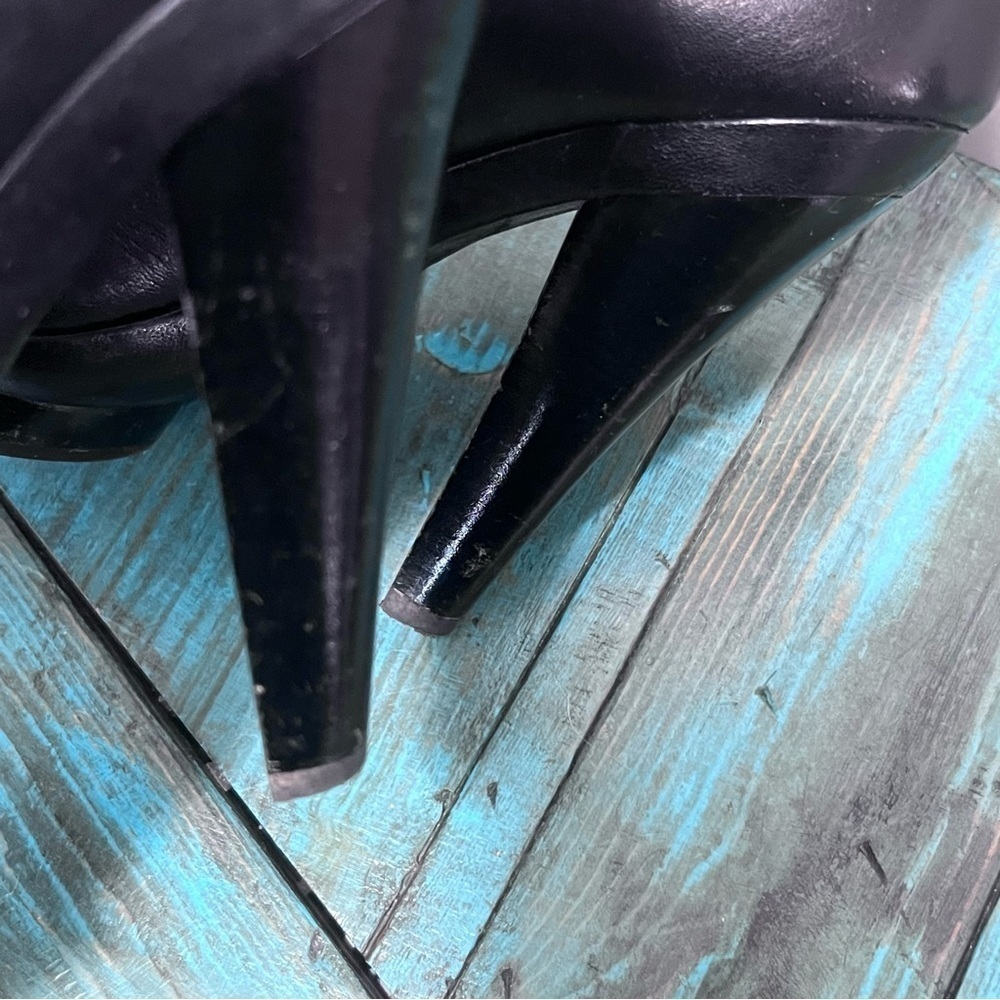 Coach Teagan Soft Leather Platform Women Shoes Black Heel Sandal Size 7.5B - Picture 7 of 13